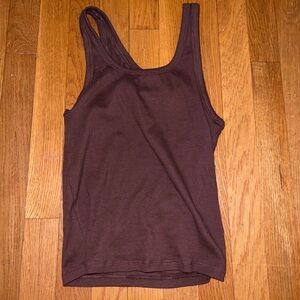 Aritzia Women's Brown Tank Top